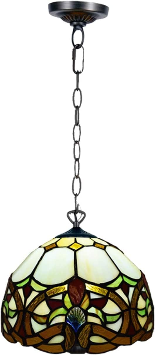 Tiffany Pendant Lamps Handcrafted Stained Glass Lamp Shades Stunning Quality Antique Design Pendant Light for Living Room Bedroom Lounge Hallway (P-1050)