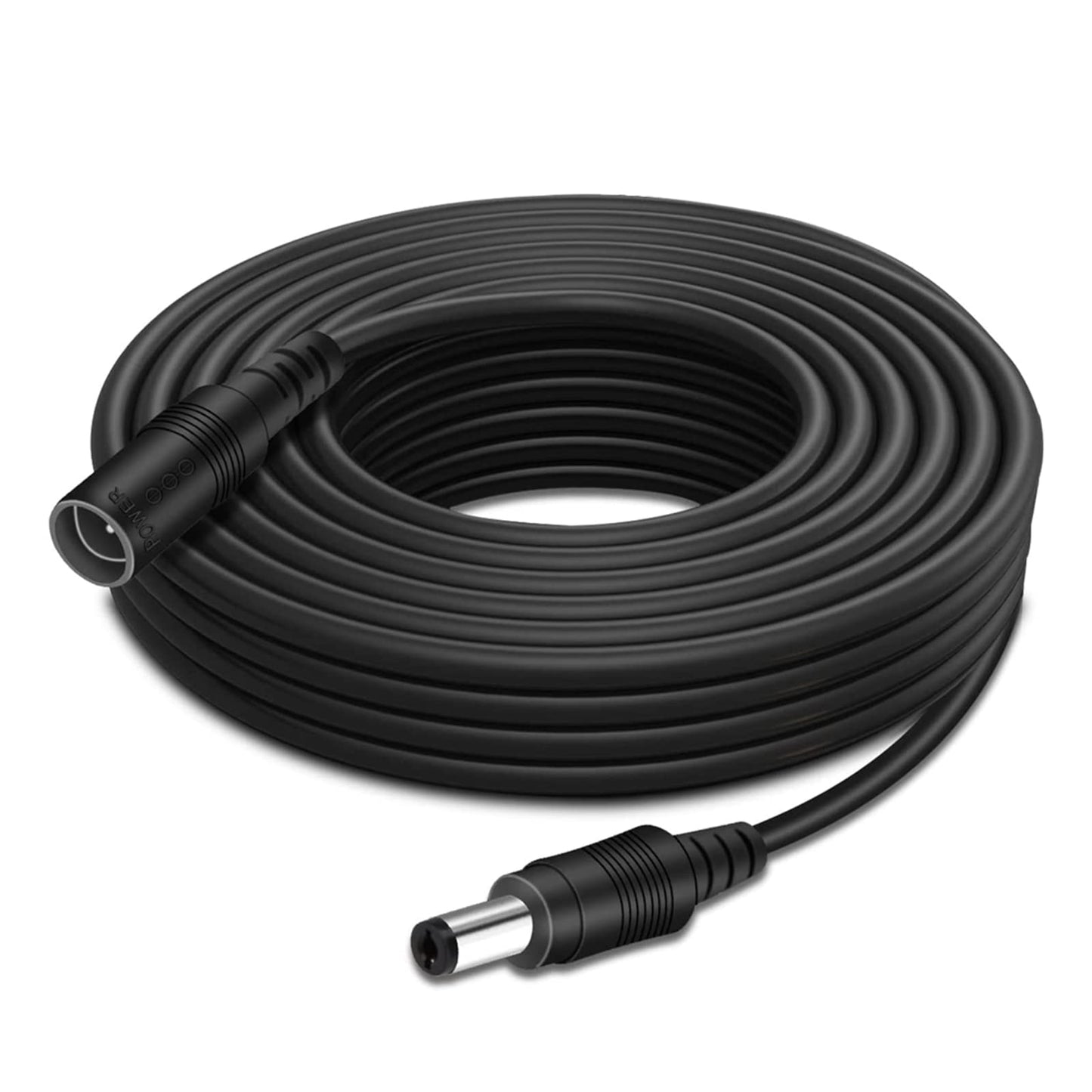 Auroh 5 Meter CCTV 2.1 x 5.5mm DC 12V Power Extension Cable Black Male to Female, Power Supply Adapter Extender Cord for CCTV Security Cameras, DVRs, LED Strips, Routers