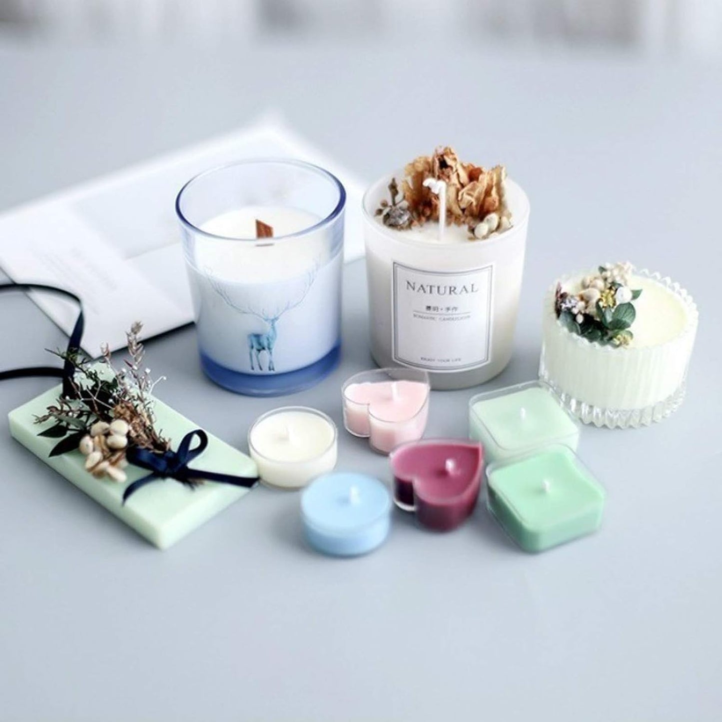 100% Pure Soy Wax 5KG Natural SOYA Container Wax Flakes for Candle Making, Wax Melts – Biodegradable, eco-Friendly Wax