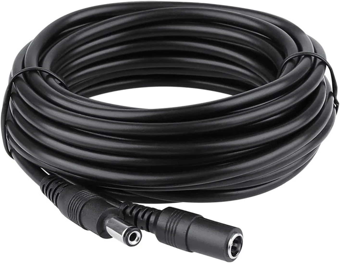 Auroh 5 Meter CCTV 2.1 x 5.5mm DC 12V Power Extension Cable Black Male to Female, Power Supply Adapter Extender Cord for CCTV Security Cameras, DVRs, LED Strips, Routers