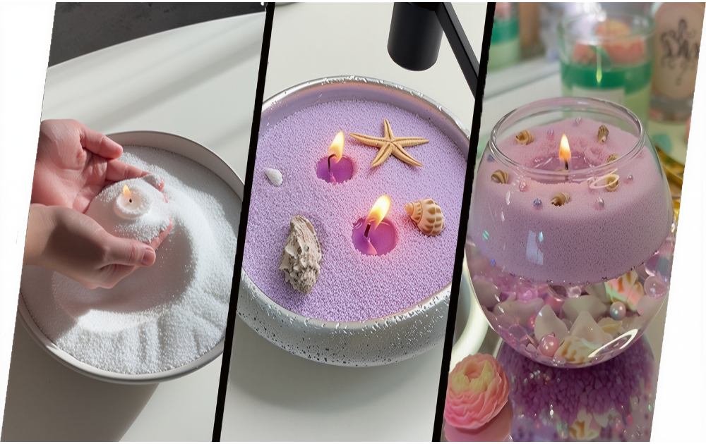 Auroh Sand Wax Granules 500G - 2KG Pearled Candle Wax Powder Refill, Ideal Candle Sand for Decorative Jars, Gifts, and Easy Candle Making