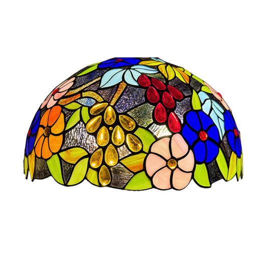 16 inch Tiffany Style Lamp Shades Antique Handcrafted Stained Glass Shades | 3-in-1 Multi-Purpose Shade for Table Lamps, Ceiling Lamps, Pendant Lamps