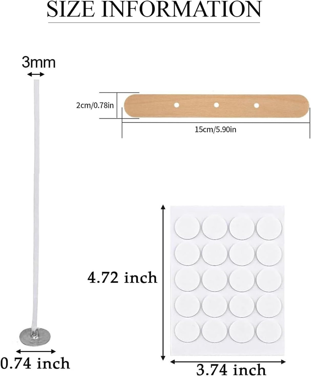 40 Pcs Candle Wicks for Making Candles – 5cm long Pre-Waxed Wicks with self Centering Holder for DIY Candles Craft Tools Candle Making Kit - Longer Burning Time with Low Smoke