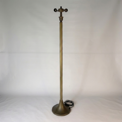 Floor Lamp Base with 2x E27 Bulb Holders, Fit for 10, 12, 16 Inch Tiffany Style Lampshades, Dark Bronze Finish