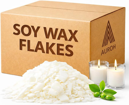 5KG Pure Soy Wax for Candle Making - Premium Candle Wax for DIY Projects - Natural and Eco-Friendly SOYA Wax for Arts and Crafts