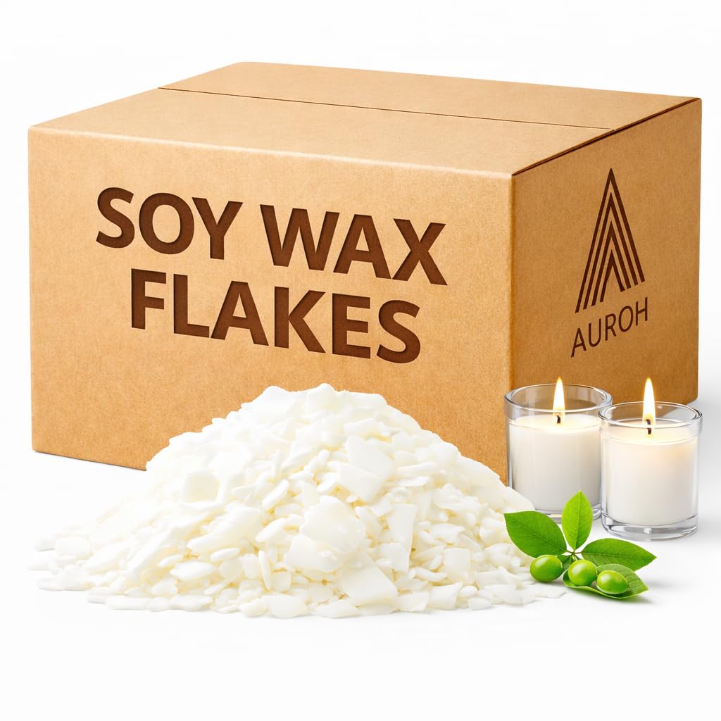 5KG Pure Soy Wax for Candle Making - Premium Candle Wax for DIY Projects - Natural and Eco-Friendly SOYA Wax for Arts and Crafts