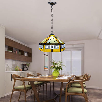 10 inch Tiffany Lamp Shades Antique Style Handcrafted Stained Glass Shades | 3-in-1 Multi-Purpose Shade for Table Lamps, Ceiling Lamps, Pendant Lamps (1005)