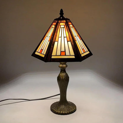 Tiffany Table Lamp Handcrafted Stained Glass Lamp Shades Stunning Quality Antique Design Base Desk Lamp for Living Room Bedroom Bedside Lamps Coffee Table (TFTL-1051)