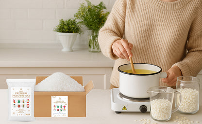 Auroh Premium Paraffin Wax Pellets - 1KG-20KG High-Quality Candle Wax for Making Candles, Crafting and DIY Projects
