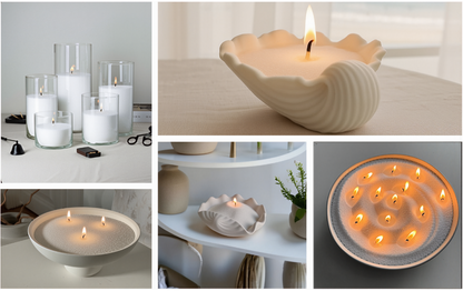 Auroh Sand Wax Granules 500G - 2KG Pearled Candle Wax Powder Refill, Ideal Candle Sand for Decorative Jars, Gifts, and Easy Candle Making