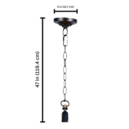 Pendant Light Fitting with E27 Bulb Holder – Fits 10 Inch Tiffany Style Lampshades