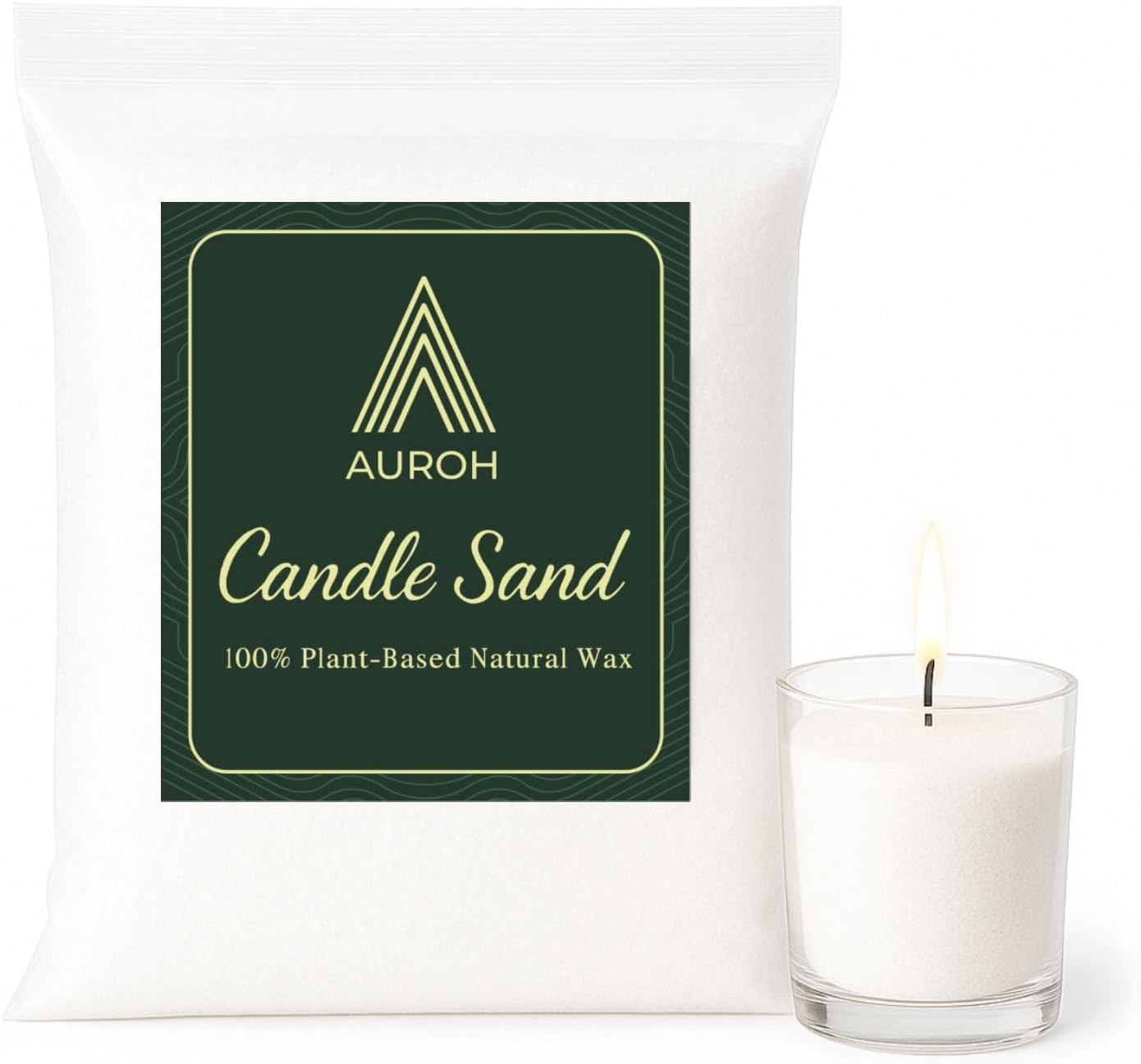 Auroh sand wax granules for candle making 500g pearled wax no-melt